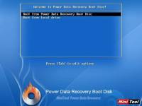 MiniTool Power Data Recovery Boot Disk screenshot