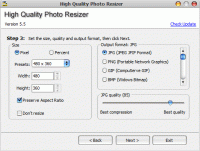 High Quality Photo Resizer screenshot