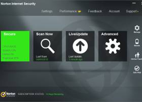Norton Internet Security 2013 screenshot