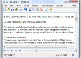 Portable EF Talk Scriber screenshot