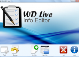 WD Live Info Editor screenshot