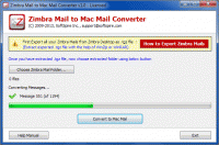 Zimbra Mail to Mac Mail Converter screenshot