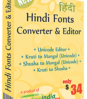 Hindi Fonts Converter and Editor screenshot