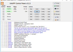 XAMPP portable screenshot