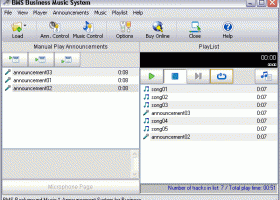 BMS Business Music System Professional screenshot