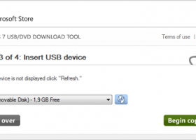 Windows 7 USB/DVD Download Tool screenshot