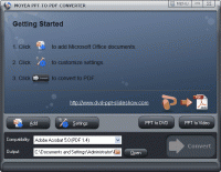 Moyea Free Christmas PPT to PDF Converter screenshot