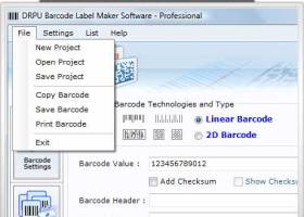 Create 2D Barcode Labels screenshot