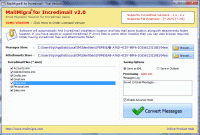 Incredimail to Outlook 2007 Converter screenshot