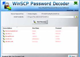 WinSCP Password Decoder screenshot