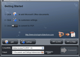 Moyea Free PPT to PDF Converter screenshot