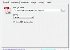 PDF Writer screenshot
