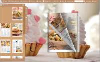 Delicious Cake Page Flipping Themes screenshot