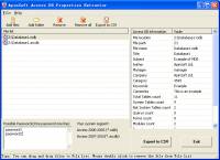 ApinSoft Access DB Properties Extractor screenshot