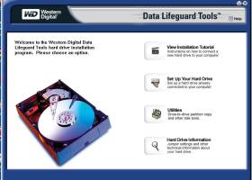 Western Digital Data Lifeguard Diagnostics screenshot