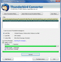 Import from Thunderbird to Outlook screenshot