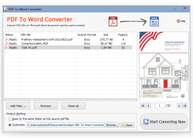 Adept PDF to Word Converter screenshot