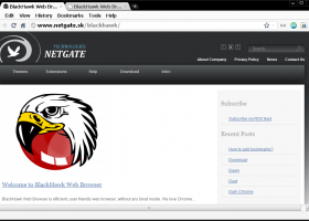 BlackHawk Web Browser screenshot