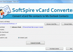 Add Multiple vCards to Outlook screenshot