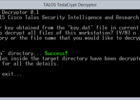Teslacrypt Decryption Tool screenshot