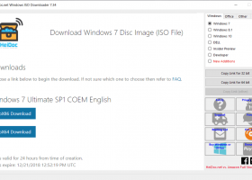 Windows and Office ISO Downloader screenshot