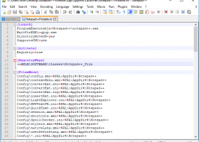 Notepad++ Portable screenshot