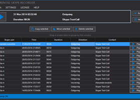 Parental Skype recorder screenshot