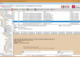 Vartika Outlook PST Converter Software screenshot