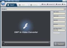 Free SWF to Video Converter screenshot