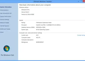 Ultimate Windows Tweaker screenshot