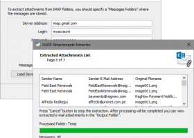 IMAP Extractors screenshot