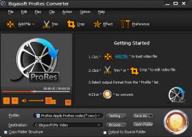 Bigasoft ProRes Converter screenshot