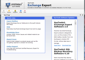 SysTools Exchange Export screenshot