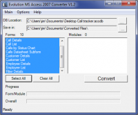 Evolution Access Converter screenshot
