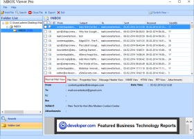 Converting MBOX Files to PDF screenshot