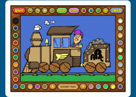 Coloring Book 5: Alphabet Train screenshot