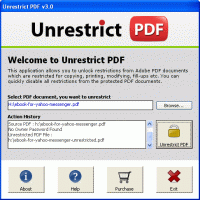 Unlock Password Protected PDF Files screenshot