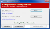 SoftSpire PDF Security Removal screenshot