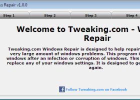 Tweaking.com - Windows Repair screenshot