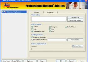Duplicate Journals Eliminator for Outlook 2000, 2002, 2003 screenshot