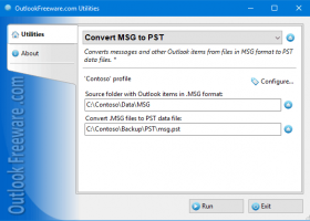 Convert MSG to PST for Outlook screenshot