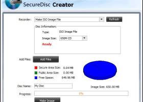 Secure Disc Creator screenshot
