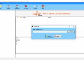 Regain PST to MBOX File Converter screenshot