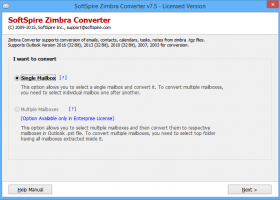 Import TGZ to Outlook screenshot