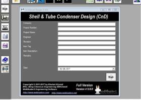 Condenser Design screenshot