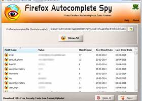 Firefox Autocomplete Spy screenshot