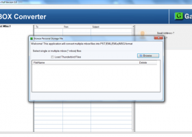 GainTools MBOX to PST Converter screenshot
