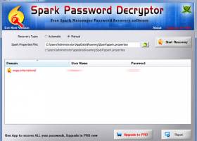 Password Decryptor for Spark Messenger screenshot