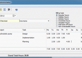 CyberMatrix Timesheets Enterprise screenshot