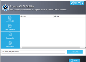 Aryson OLM Splitter screenshot